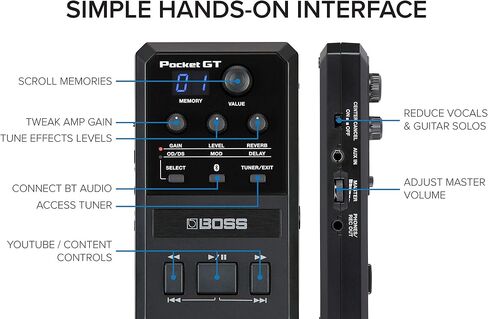 Boss Pocket GT Pocket Effects Processor in Saudi Arabia