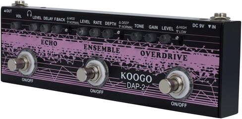 كوجو متعدد تأثير الجيتار دواسة صدى ومجموعة وسق 3 في 1 تأثيرات تناظرية دواسات للجيتار الكهربائي in Kuwait