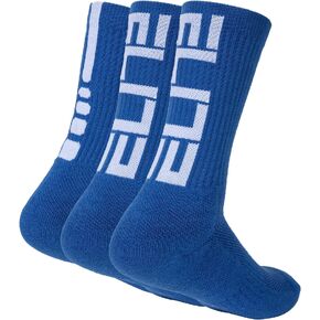 Boys Elite Basketball Crew Socks for Girls Youth Kids, Cushion Performance Athletic Basketball Socks