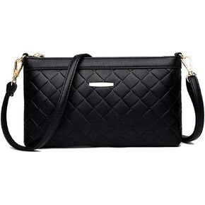 Sunshinejing Small Crossbody Bag for Women Leather Shoulder Bag Lightweight Cell Phone Wallet Wristlet Purse