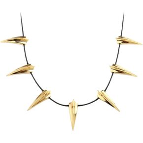 قلادة باوفان شيك من الفولاذ المقاوم للصدأ لنثر أسود كوزبلاي نيو واكاندا كينغ تي تشالا قلادة حفلة هالوين in Kuwait