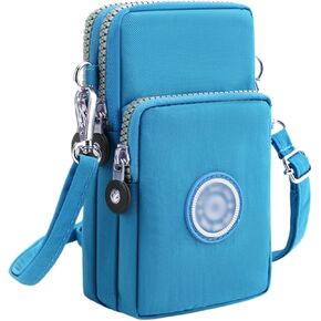ZGMYC 3-Layers Cellphone Pouch Wristlet Purse Waterproof Sports Armband Shoulder Bag Wallet in Saudi Arabia