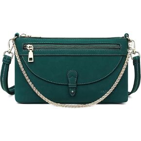 FADEON Small Crossbody Bags for Women Trendy, Vegan Leather Clutch Wristlet Purses Designer Shoulder Handbag