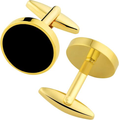 Cufflinks for Men and Tuxedo Shirt Studs Set with Gift Box Stainless Steel Cufflinks in Kuwait