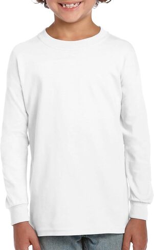 Gildan Youth Ultra Cotton Long Sleeve T-Shirt, Style G2400B, 2-Pack in Kuwait