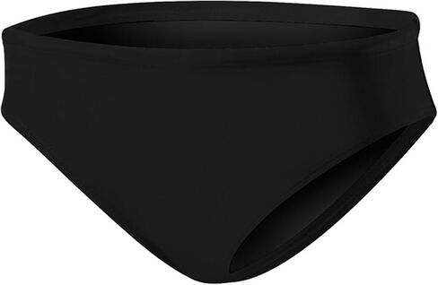 TYR Women's Solid Mid Rise Bottom Swimwear, 001 Black, Size 8 in Saudi Arabia