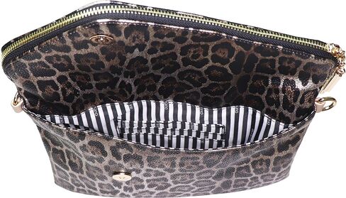 B BRENTANO Fold-Over Envelope Wristlet Clutch Crossbody Bag with Tassel Accents in Kuwait