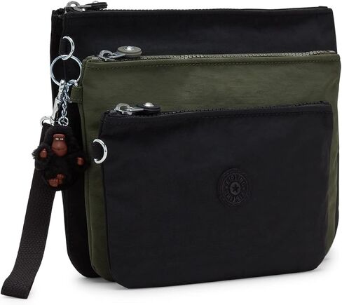 Kipling Women's Iaka L Crossbody Bag, Removable Strap, Zipped Main Compartment, Water Resistant, Crinkle Nylon Wristlet in Saudi Arabia