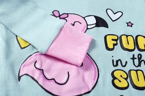 Joyond Girls Pajamas for Toddler Kids Child Snug-Fit Clothes Pjs Long Cotton Sleepwear Set in Kuwait