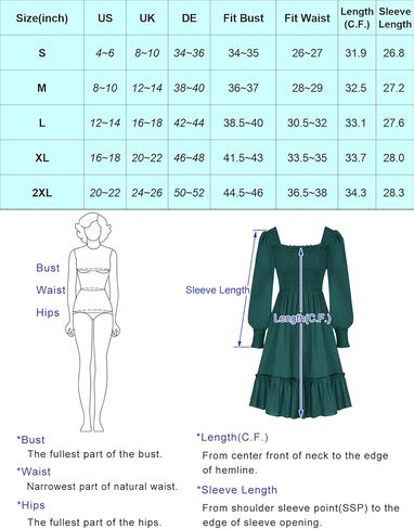 فستان Zexxxy برقبة مربعة للنساء وأكمام قصيرة وكشكشة على شكل حرف A بطول الركبة S-XXL in Kuwait
