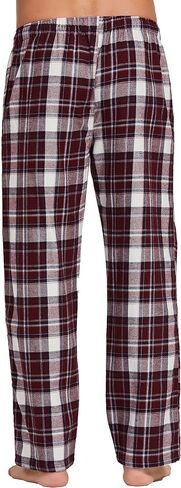 YINC Men's 100% Cotton Super Soft Flannel Pajama Pants in Saudi Arabia