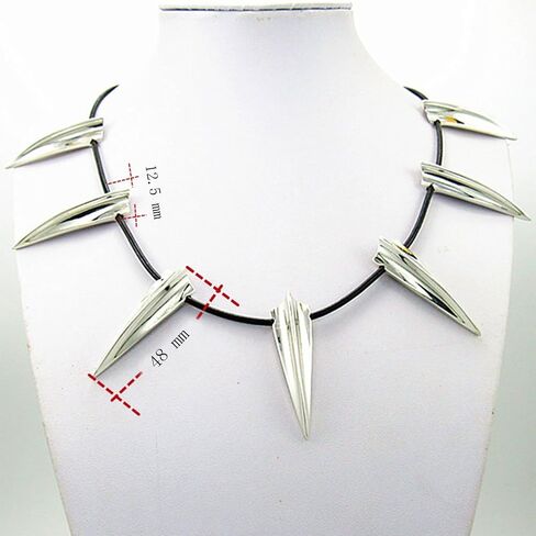 قلادة باوفان شيك من الفولاذ المقاوم للصدأ لنثر أسود كوزبلاي نيو واكاندا كينغ تي تشالا قلادة حفلة هالوين in Kuwait