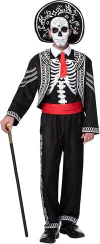 Spooktacular Creations Adult Men Day of the Dead Costume in Saudi Arabia