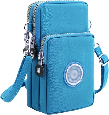 ZGMYC 3-Layers Cellphone Pouch Wristlet Purse Waterproof Sports Armband Shoulder Bag Wallet in Saudi Arabia