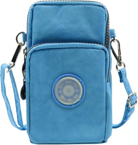 ZGMYC 3-Layers Cellphone Pouch Wristlet Purse Waterproof Sports Armband Shoulder Bag Wallet in Saudi Arabia