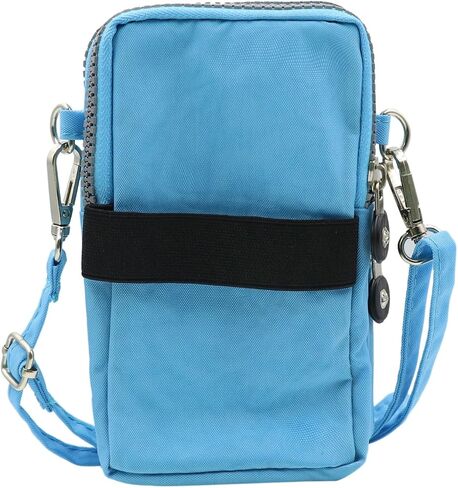 ZGMYC 3-Layers Cellphone Pouch Wristlet Purse Waterproof Sports Armband Shoulder Bag Wallet in Saudi Arabia