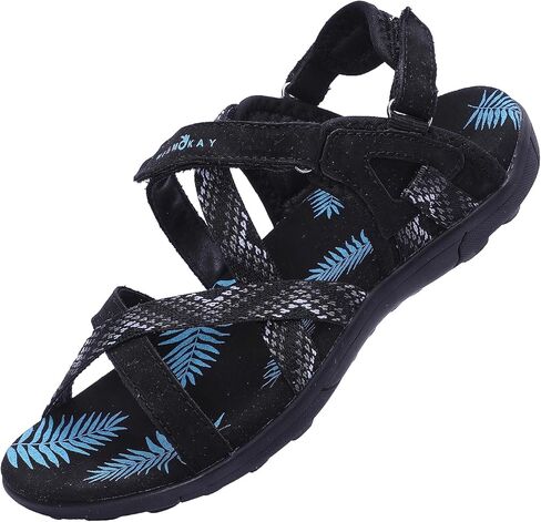 صندل نسائي من MGGMOKAY للمشي لمسافات طويلة صندل رياضي خارجي مع دعم قوس للتخييم الكاجوال لقضاء إجازة على الشاطئ in Kuwait