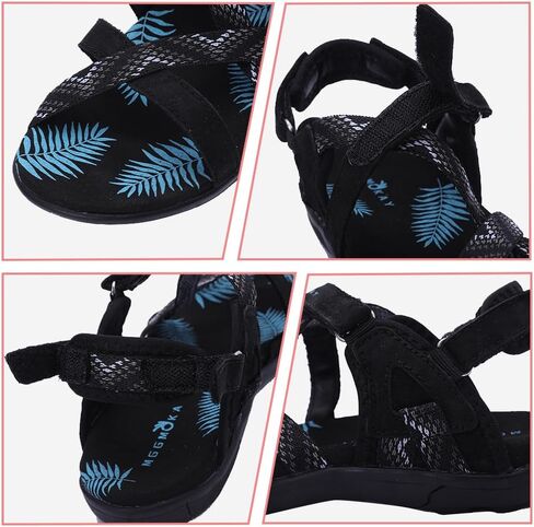 صندل نسائي من MGGMOKAY للمشي لمسافات طويلة صندل رياضي خارجي مع دعم قوس للتخييم الكاجوال لقضاء إجازة على الشاطئ in Kuwait