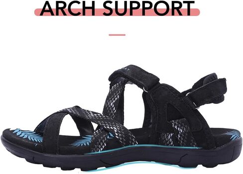 صندل نسائي من MGGMOKAY للمشي لمسافات طويلة صندل رياضي خارجي مع دعم قوس للتخييم الكاجوال لقضاء إجازة على الشاطئ in Kuwait
