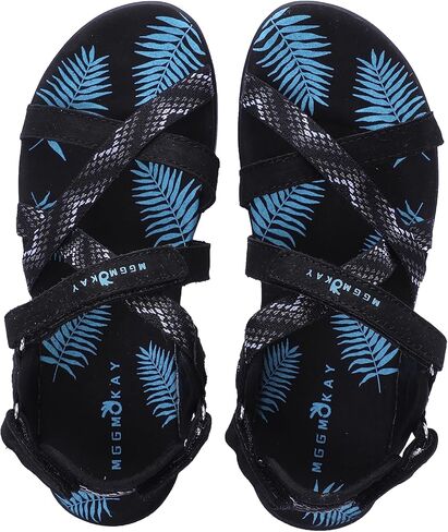 صندل نسائي من MGGMOKAY للمشي لمسافات طويلة صندل رياضي خارجي مع دعم قوس للتخييم الكاجوال لقضاء إجازة على الشاطئ in Kuwait