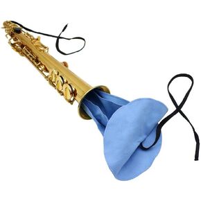 Sax Cleaning Cloth Ultrafine Fiber Material Saxophone Cleaner Cloth Pull Through Cloth for Sax Inside Tube