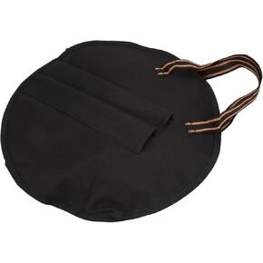 حقيبة طبلة البكم 10 بوصة مقاومة للصدأ من قماش أكسفورد حقيبة ممارسة الطبل البكم مع شريط أسود أصفر لتخزين الطبل البكم in Kuwait