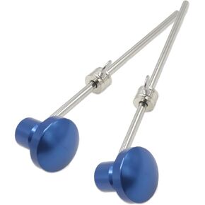 CashBeat Aluminum Alloy Bass Drum Pedal Beater - 19.5cm Length, Sturdy Hammer Head, Ideal Percussion Instrument Accessory for Enhanced Drumming Experience - Blue, 2 Pieces
