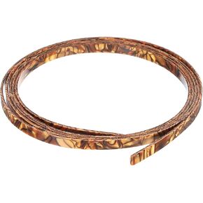 MECCANIXITY Plastic Binding Purfling Strip 1650x6x1.5mm Guitar Binding Edge Trim for Acoustic Classical Guitar Light Brown