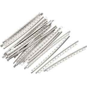 MECCANIXITY Acoustic Guitar Fret Wire Guitar Fretboard 20 Fret 2.2mm Silver Tone for Guitar Fingerboard Replacement, Pack of 20