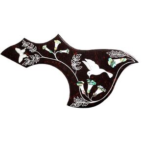 One Pc 2mm thickness abalone inlay Flower Folk Acoustic Guitar Pickguard Fit J200