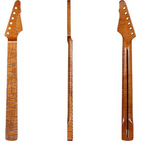 سلسلة جيتار ليو جايمز الكهربائية غير اللامعة من سلسلة سوبريم - قطعة واحدة من خشب القيقب المحمص المختار - 21 فريت، 9.5 بوصة، شكل C (قيقب TL غير لامع للغاية) in Kuwait