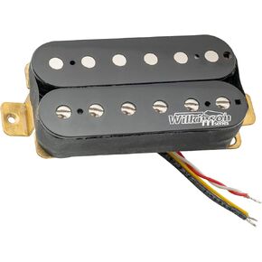 Wilkinson Vintage Classic Alnico 5 Overwound Open Style Bridge Humbucker Pickup for Electric Guitar, Black
