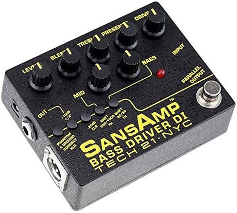 Tech 21 SansAmp Bass Driver DI V2 Bundle with 2 Patch Cables and Clip-On Tuner in Saudi Arabia