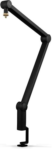لوجيتك للمبدعين ذراع بث الميكروفون ذو البوصلة الزرقاء المتميزة على شكل أنبوب مع نوابض داخلية ومشبك سطح المكتب وإدارة الكابلات المدمجة للتسجيل والألعاب والبث - أسود in Kuwait