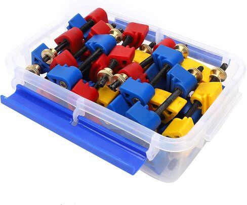32Pcs Violin Clamp Professional Making Repairing Set Violin Repairing Maintenance Tool Kit Stringed Instrument Accessories Metal + ABS Random Color in Saudi Arabia
