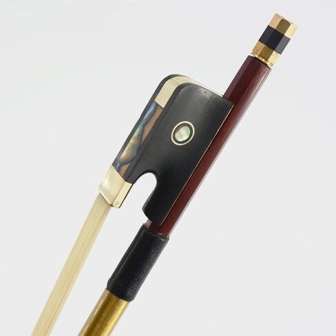 Pernambuco Stick Cello Bow 4/4 Size VINGOBOW 420C Full 4 4 Concert Level Brass Alloy Fitted Parisian Eyes Ebony Frog Well Balanced Sweet Sound Natural Horse Hair for Porfessional Player in Saudi Arabia
