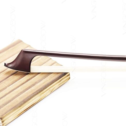 Pernambuco Stick Cello Bow 4/4 Size VINGOBOW 420C Full 4 4 Concert Level Brass Alloy Fitted Parisian Eyes Ebony Frog Well Balanced Sweet Sound Natural Horse Hair for Porfessional Player in Saudi Arabia