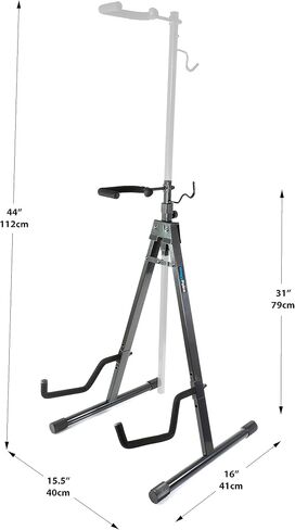 حامل WayvPoint Cello - قابل للتعديل وقابل للطي مع خطاف للقوس - تصميم قابل للطي لسهولة التخزين - حامل أدوات الجيتار المتوافق - كامل مع قطعة قماش من الألياف الدقيقة مقاس XL in Kuwait