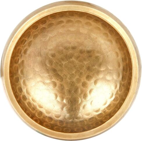 طقم وعاء غناء تبتي محمول مقاس 3.5 انش - وعاء للتأمل والشفاء والشاكرا والهدايا الروحية - وعاء صوت للتأمل بتصميم مطروق - جهاز شفاء التردد - حجم مثالي للسفر in Kuwait