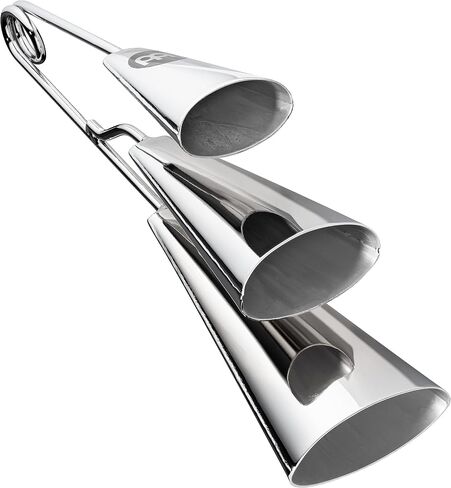 Meinl Percussion STBAG3-CH Traditional Style Handheld Chrome Finish Steel A-Go-Go Bells in Saudi Arabia