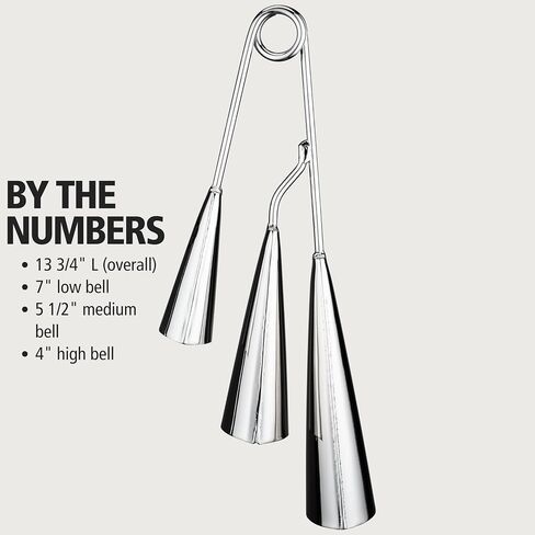 Meinl Percussion STBAG3-CH Traditional Style Handheld Chrome Finish Steel A-Go-Go Bells in Saudi Arabia
