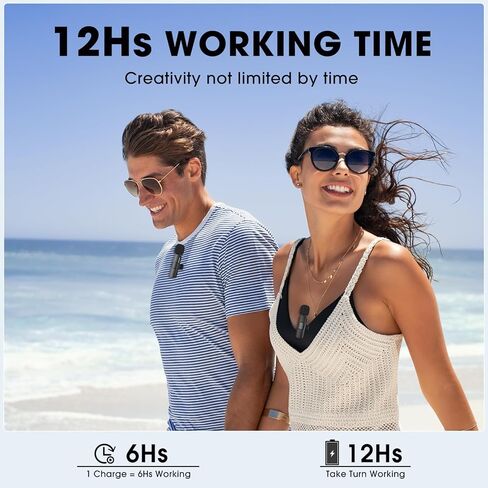 ميكروفونات KMAG USB C لاسلكية Lavalier للهواتف التي تعمل بنظام Android والكمبيوتر المحمول والكمبيوتر ميكروفون لاسلكي صغير لتسجيل الفيديو ومدونات الفيديو TikTok YouTube مع محول USB إضافي in Kuwait