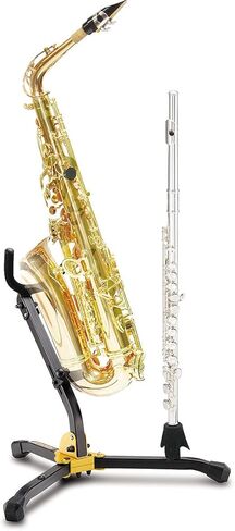 حامل Hercules DS532BB Alto/Tenor and Flute/Clarinet مع حقيبة وDS602B ربط مخملي فاخر للفلوت والكلارينيت in Kuwait