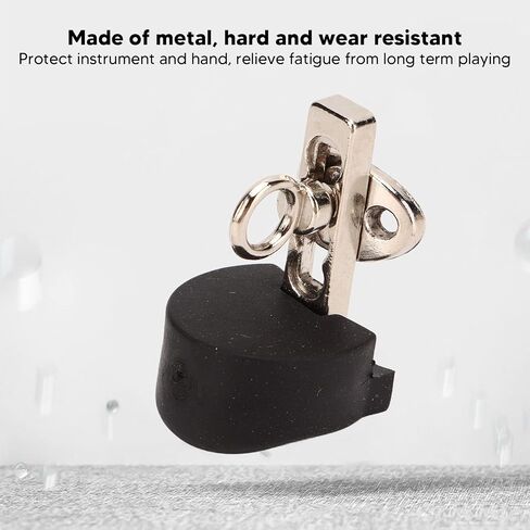 Adjustable Oboe Thumb Rest, Standard Size Metal Clarinet Finger Rest Glossy Finish for Wind Instruments in Saudi Arabia