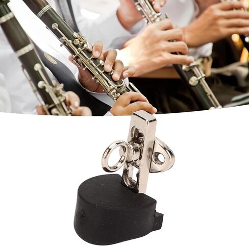 Adjustable Oboe Thumb Rest, Standard Size Metal Clarinet Finger Rest Glossy Finish for Wind Instruments in Saudi Arabia