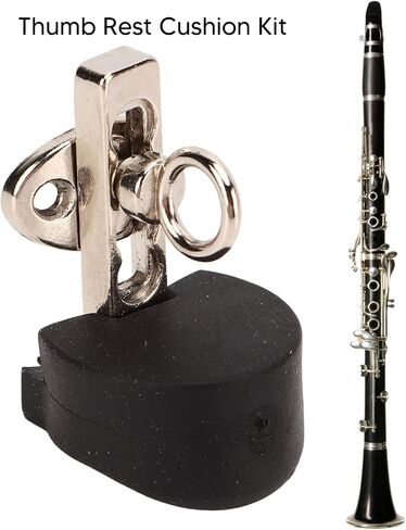 Adjustable Oboe Thumb Rest, Standard Size Metal Clarinet Finger Rest Glossy Finish for Wind Instruments in Saudi Arabia