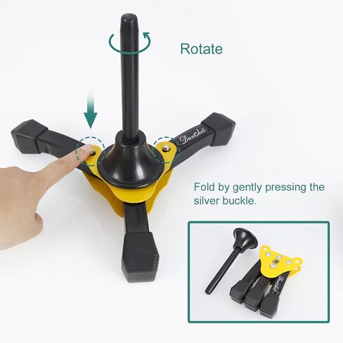 Danchet Portable Foldable Tripod Stand for Clarinet, Flute and Oboe, Woodwind Instrument Stand Portable Foldable Stand in Kuwait