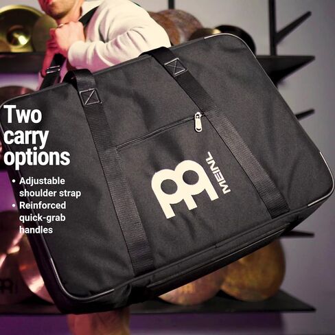 Meinl Percussion Professional Standard Cajon Box Drum Backpack Bag — Heavy-Duty Rip Stop Fabric, Adjustable Shoulder Straps and Carrying Grip, 2-Year Warranty, Carbon Gray, (MCJB-BP-CG) in Saudi Arabia