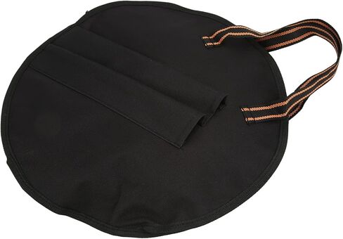 حقيبة طبلة البكم 10 بوصة مقاومة للصدأ من قماش أكسفورد حقيبة ممارسة الطبل البكم مع شريط أسود أصفر لتخزين الطبل البكم in Kuwait