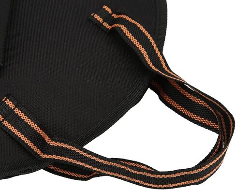 حقيبة طبلة البكم 10 بوصة مقاومة للصدأ من قماش أكسفورد حقيبة ممارسة الطبل البكم مع شريط أسود أصفر لتخزين الطبل البكم in Kuwait